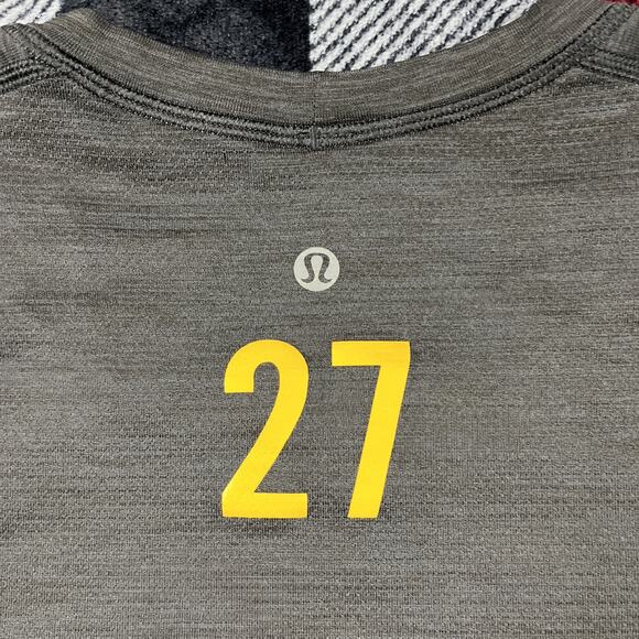 Lululemon USC Trojans Hockey Vent T Shirt Mens M Black Short Sleeve Crew Gym - Picture 4 of 7